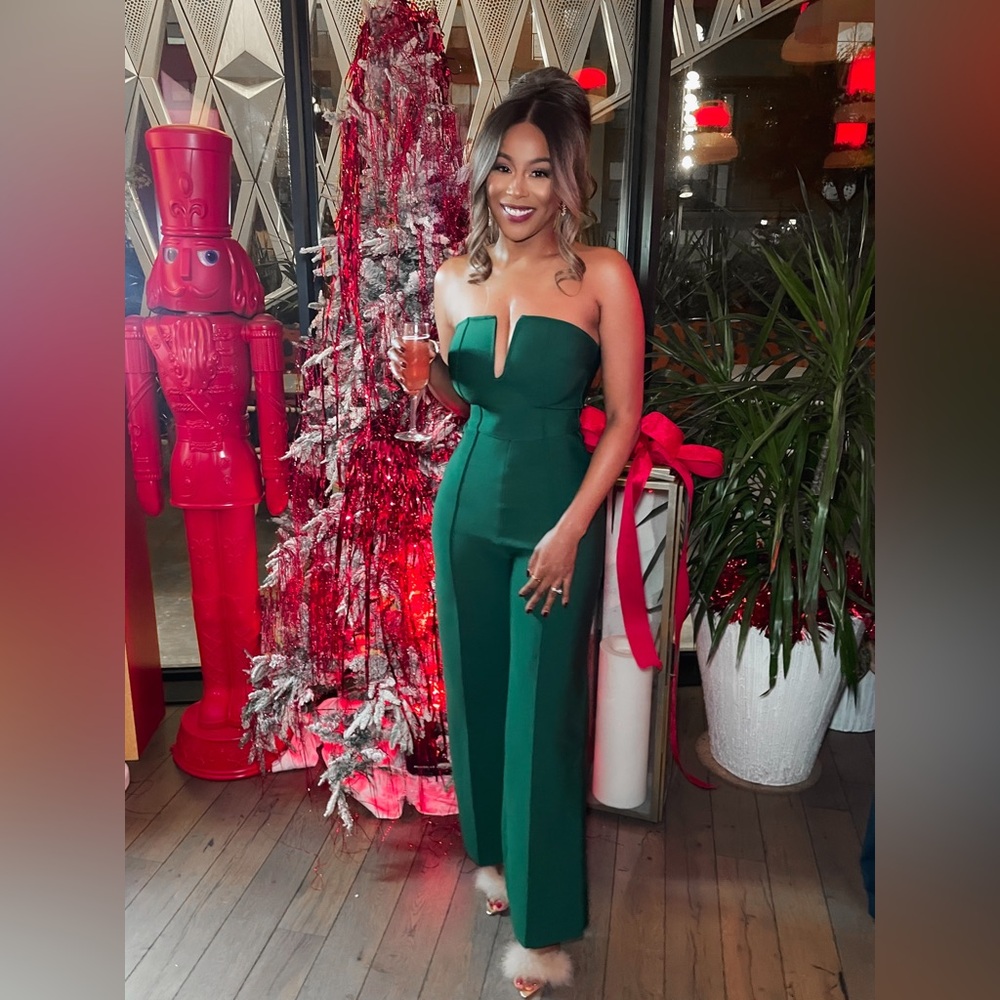 Green Bandage Style Jumpsuit